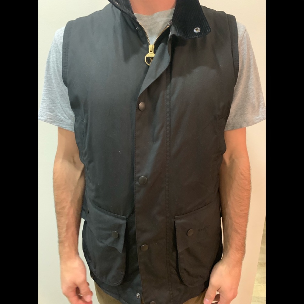 Barbour Waxed Vest.